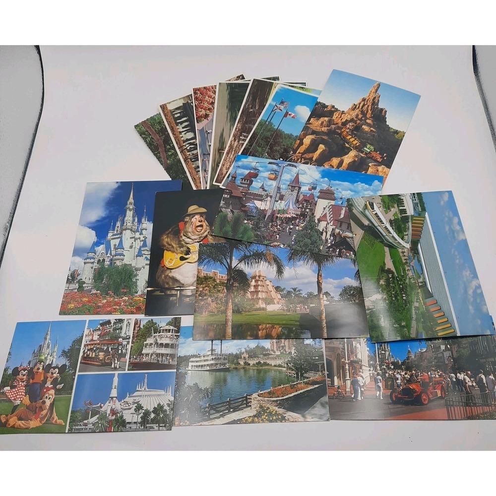 15 Vintage Walt Disney World Florida Silver Springs Postcards Tourist